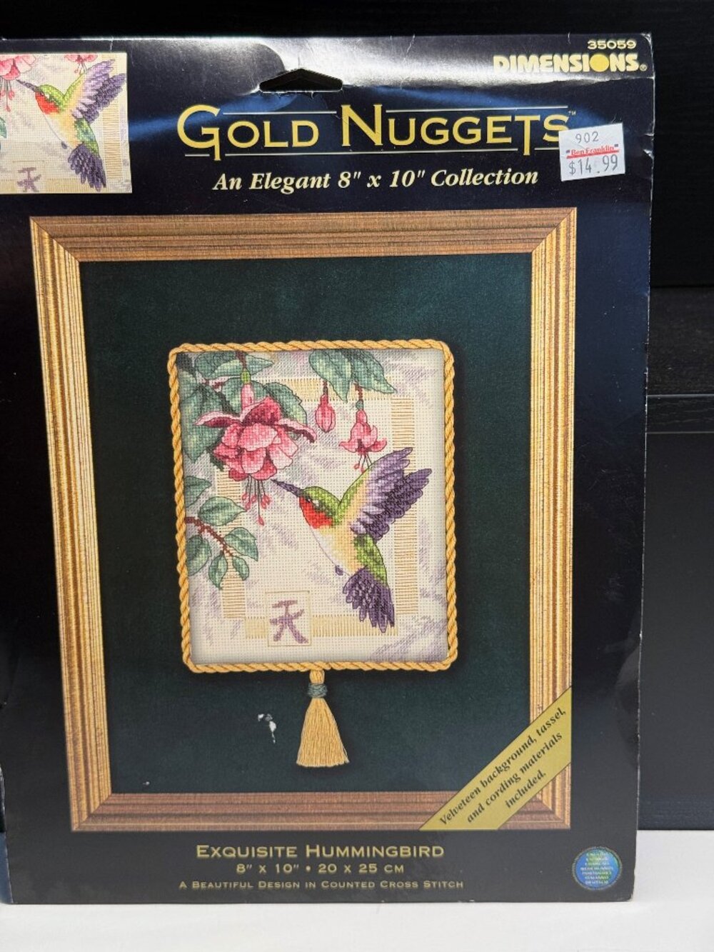 Dimensions Gold Nugget Counted Cross Stitch Kit "Exquisite Hummingbird" NIP